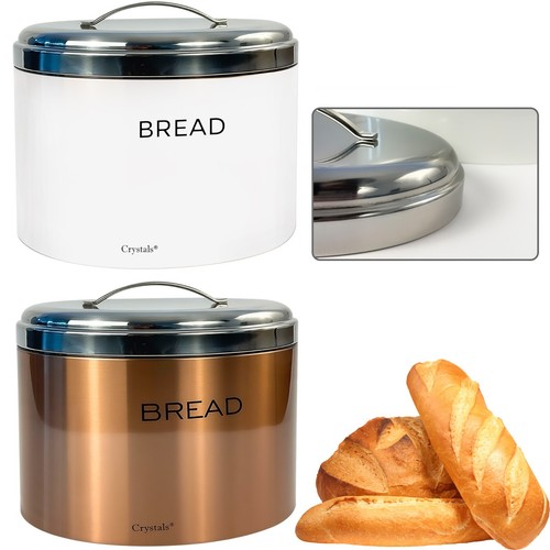Bread bin white silver - bin, silver/