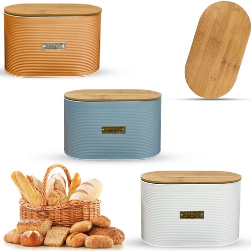 Oval bread bin with - bin,