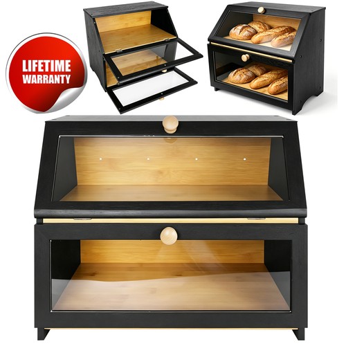 Bread bin tiers double layer - bread, 2