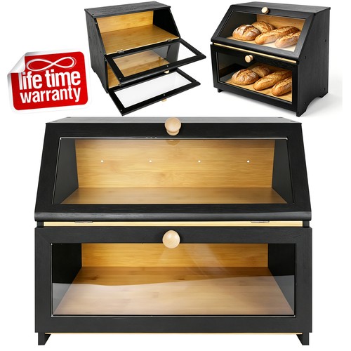 Bread bin food storage cabinet - bread,