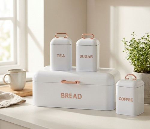 White bread bin tea - bread, coffee