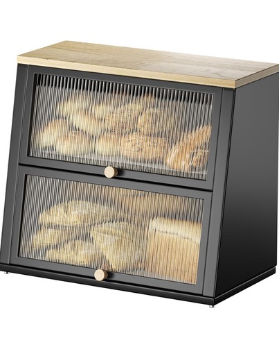 Tier bamboo bread bin wooden - tier,