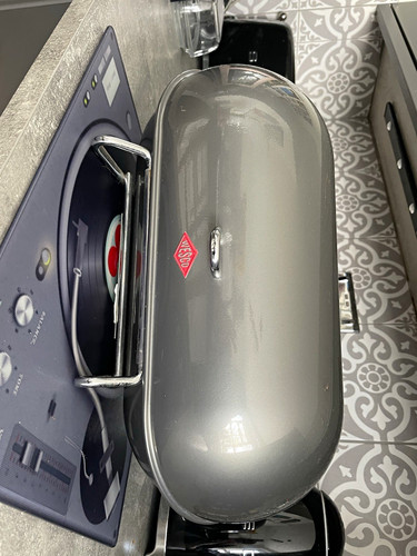 Wesco grey metal oval bread - wesco,