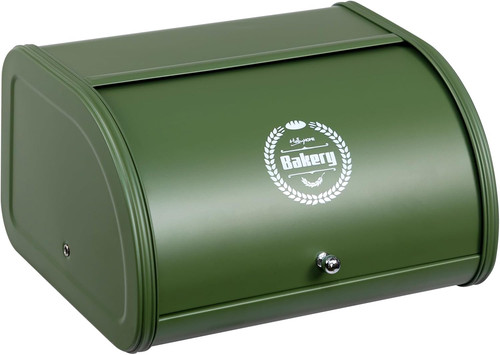 Bread bin with stainless steel - with,