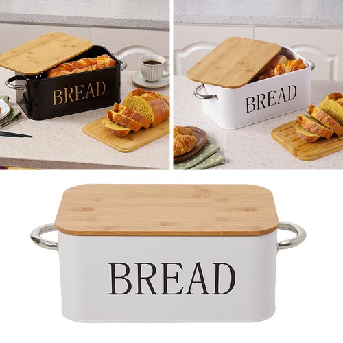 Bread bin metal - bread,