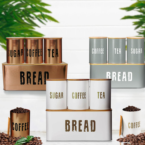 Bread bin 4pcs kitchen - kitchen, set