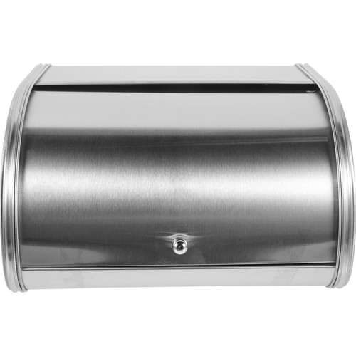 Metal bread bin with - bread, lid