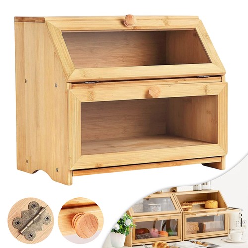 Tier bamboo bread bin - tier,