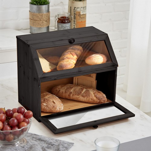 Tier bamboo bread bin - 2,