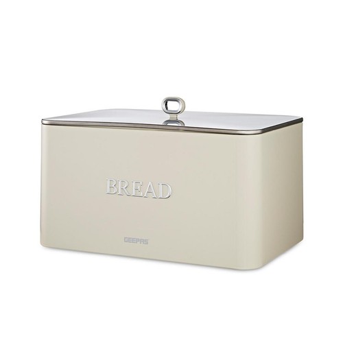 Geepas bread bin 13l - bread, carbon