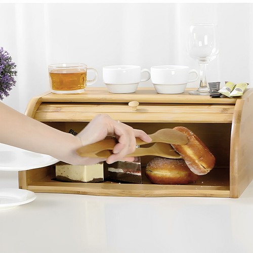 Large bread bin - bread, wooden