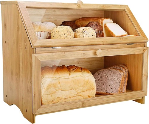 Traders bamboo breadbin - sg,