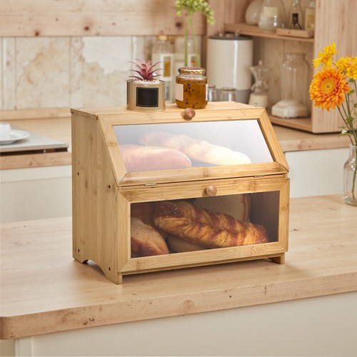 Large bread bins natural - bread,