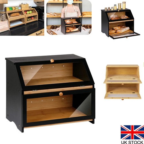 Tier bamboo bread - bamboo, bin
