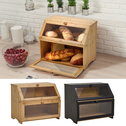 Double layer bamboo - layer, bin